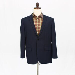 Indochino 44S Navy Blazer Sport Coat Jacket 2-Button Solid T910